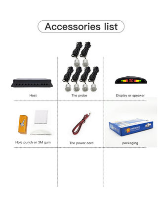 Smart Parking Location Autocar Parking Sensor, voor- en achterdetectie, auto parkeerassistent, voertuigparkeerveiligheidsapparaat, universele auto sensor