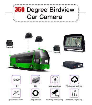 1080P AHD 360 graden panoramische achteruitrijcamera Bird View-systeem, waterdichte auto DVR-opname, parkeerhulp voor Hyundai-vrachtwagens, bussen en campers