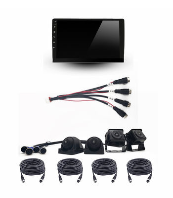 10 inch 360° Panorama voertuigcamera systeem 3D Surround View 1080P video recorder met GPS 4G WiFi Support OEM ODM Service