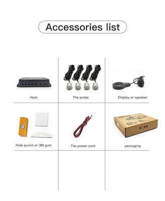 Veiligheid Parkeerradar 4 sondes Zoemertype dodehoeksensor voor auto's