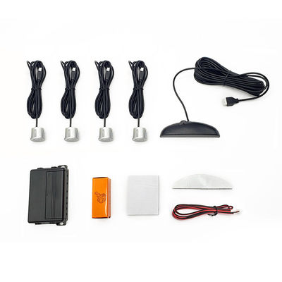 4 Sensor Parking Radar System for Truck and Large Vehicle with Audible Alerts Visual Distance Display