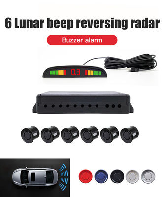 LED-scherm parkeergevoelensysteem Kit 6 Ultrasone back-up sensoren IP68 waterdicht Auto Reverse Sensor Voertuig veilig rijden assistent