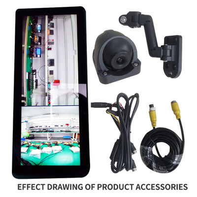 IP67 de Volledige HD 1080P 2CH Dual Camera Videorecorder van voertuigachteruitkijkspiegels DVR