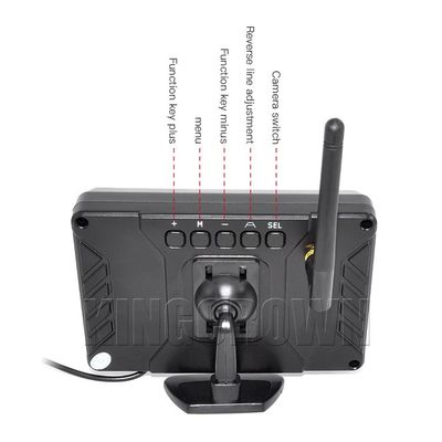 Nieuwe 7 inch draadloze achteruitrijcamera set 12V 24V draadloze achteruitrijcamera monitor voor heftruck auto