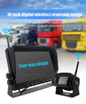 DC 12V-24V 7 inch draadloos LCD-monitor Nachtzicht Draadloos back-upcamera Parksysteem voor RV Truck Trailer Bus 1 Jaar