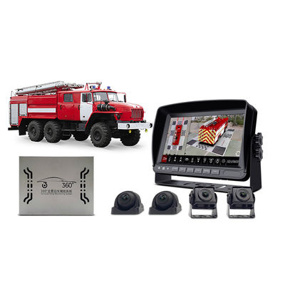 Brandweerwagen Backup 360-camerasysteem met AHD 1080P nachtzicht waterdicht behuizing voor reddingsoperaties