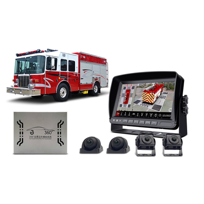 DC12V reservecamerasysteem 10in voor rv-Vrachtwagenaanhangwagen Van Quad Split Screen Monitor