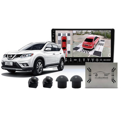 1080P 360° Bird’s Eye View Car Camera System with Quad Wide-Angle Cameras, IP67 Waterproof & Real-Time Parking Monitoring