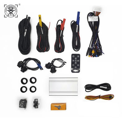 Hot Sale 360 graden panoramisch camerasysteem met verborgen voorzijde achtercamera's voor Android Player. IP68 waterdicht OEM Surround View systeem.