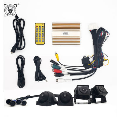 7 inch AHD Quad View Camerasysteem met Monitor voor Bus Vrachtwagen | Voertuig Surveillance Achteruitrijcameraset