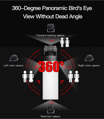 Brandweerwagen Backup 360-camerasysteem met AHD 1080P nachtzicht waterdicht behuizing voor reddingsoperaties