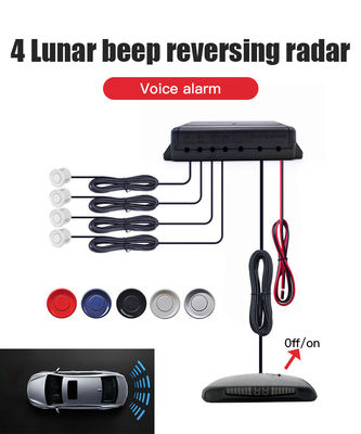 4 sensoren Auto Parking Radar, LED Display On/Off Reverse Backup Monitor Detector System voor Honda Civic