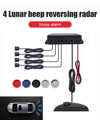 Car Reverse Parking Sensor System 4 Sensors LED Distance Display Rear Backup Radar Warning Buzzer for Honda Civic
