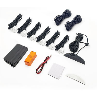 6 sensoren LED parkeersensor, automatische Parktronic Reverse Buzzer Parkeerradar Monitor voor Honda Civic