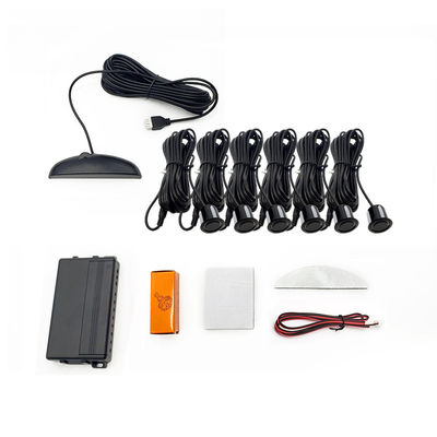12V Waterproof Reverse Parking Detection Sensor Kit 8 Sensors LED Digital Buzzer Crescent Screen Car Radar with 1 Year Warranty