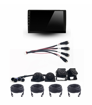 Het Systeemips van de RoHSrv Reservecamera voor Vrachtwagenaanhangwagen Van Quad Split Monitor Recording