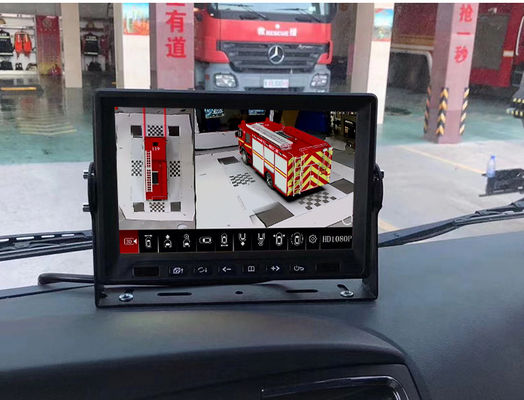 10-Inch 360° Panoramic Camera System, 3D Surround View 1080P Recording with GPS, 4G & WiFi for MAN TGX, OEM & ODM Available