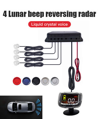 Universele 16,5 mm 4 Probe Parking Sensor System LCD afstandsbediening Auto Reverse Backup Radar