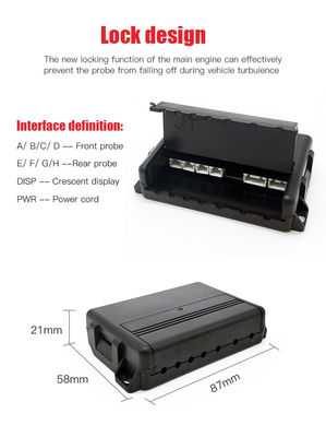 Universele 16,5 mm 4 Probe Parking Sensor System LCD afstandsbediening Auto Reverse Backup Radar