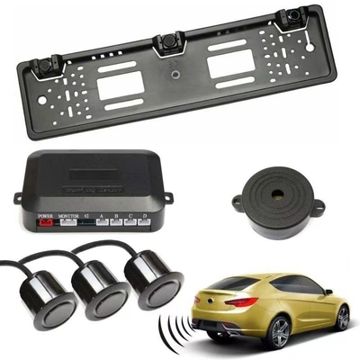 Vervoerder achterste back-up radar systeem met 3 parkeer sensoren afstandsopsporing + geluid waarschuwing