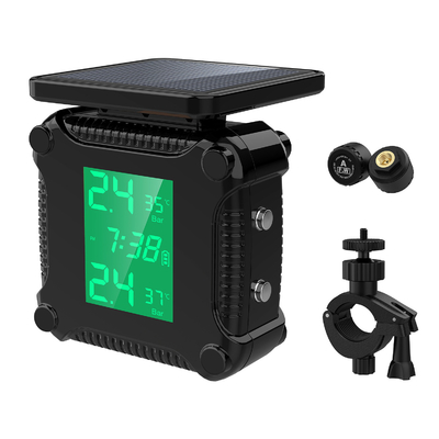 Drukbewakingssysteem voor motorfietsen met 1,5 ′′ monitor Controleer de bandenspanning tijdens het rijden