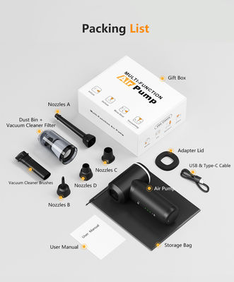 Draagbare 12V Auto Stofzuiger met 16-Voet Stroomkabel en Detail Accessoires voor Voertuig Interieur
