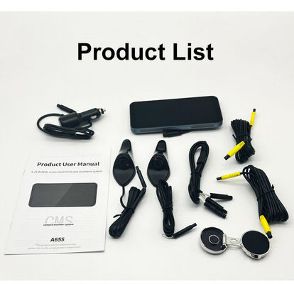 Car Camera Monitor with Night Vision and Easy Installation 9 Pin Connector and Cigarette Lighter Adapter