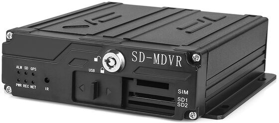 4-Channel Mobile DVR System with 10-Inch VGA Monitor, 4G GPS Tracking & Driver Monitoring for Truck and Fleet Vehicles