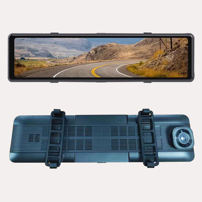 12 inch Touch Screen Blind Spot DVR BSD Waarschuwingsversie Waterdichte Dashcam 360 View FHD Auto DVR Systeem Loop Recording