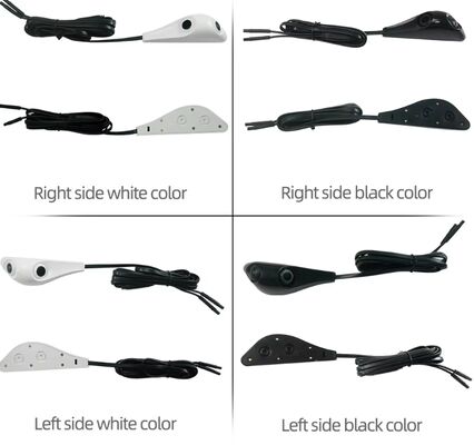 1080P AHD HD Waterdicht Blind Spot Side View Camera Geen boren Sticker Montage Universal Car Door Camera Wit en Zwart