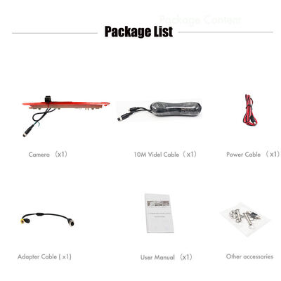 High Definition Display Mercedes Benz Vito Reverse Camera met geïntegreerd LED remlicht