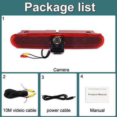 Hoogwaardige Achteruitrijcamera voor Fiat Doblo & Opel Combo 2010-2018 met LED Licht