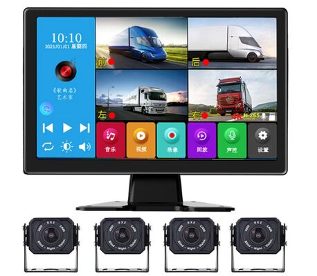 10.1 inch 1080P Car Rear View Monitor Night Vision Reverse Camera Blind Spot Detection Dash Cam Veiligheidswaarschuwing