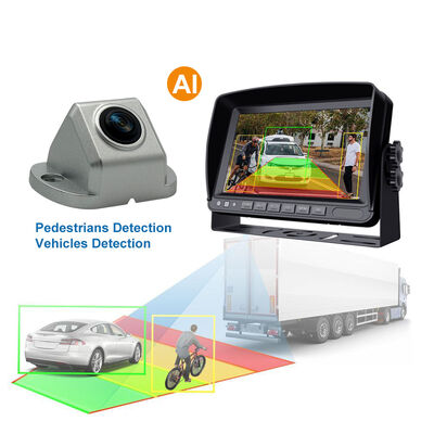 Universal Night Vision Bird View Backup Camera with Blind Spot Detection for Van Bus Truck IP68 Waterproof Parking Assistance