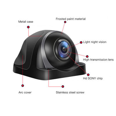 1080P AHD Starlight Side View Camera, Waterdicht Side Mount Vehicle Camera voor Truck, OEM ODM Beschikbaar