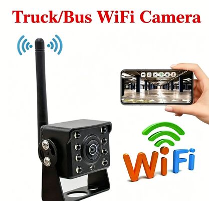 12-24V Universele WiFi Camera voor Vrachtwagens, Mobiel Internet Bus Gemonteerde Waterdichte Draadloze Camera, Hoge-Definitie Infrarood Nachtzicht voor MAN