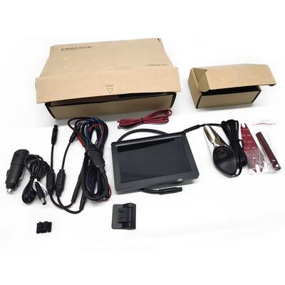 5 inch Dual Screen Blind Spot Monitoring System met Shark Fin Side View Camera's en Turn Signal Trigger Safety Camera Kit