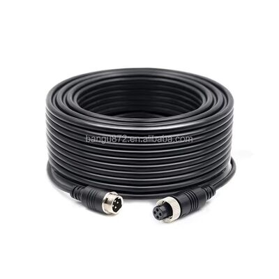 4PIN luchtvaartconnectorkabel met zuivere koperen kern IP67 waterdicht en spiraalvormig flexibel ontwerp voor voertuigcamera's