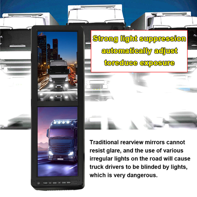 12.3-Inch IPS Electronic Rearview Mirror System with 2CH Split-Screen Display for Truck and Bus Reversing Assistance