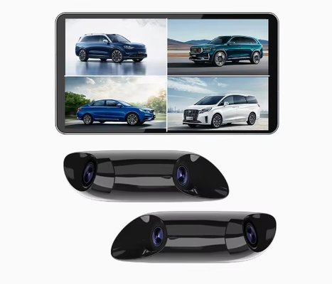 6,0 inch HD elektronische achteruitkijkspiegel monitor met dubbele dodehoekcamera's nachtzicht Plug-and-Play auto beveiligingssysteem