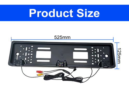 Hot selling EU auto kenteken raam camera, IP67 waterdicht achteruitzicht back-up parkeercamera met radar kit, OEM beschikbaar