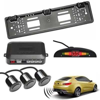LED LCD-display Bibi-alarm, EU-licentieframe Parkeerback-radarsensoren, waterdichte automatische achteruitrijhulp, OEM beschikbaar