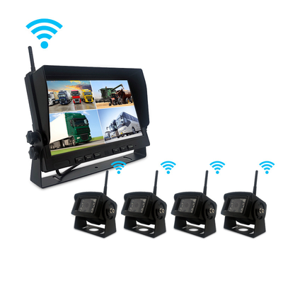 10 inch LCD-scherm Digitaal draadloos voertuigmonitor met 1080P HD en infrarood nachtzicht draadloos back-upcamera systeem
