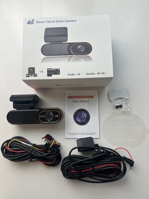 4G LTE 2K HD Smart Dashcam met GPS-tracking voor realtime voertuigmonitoring